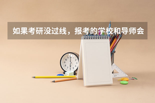 如果考研没过线，报考的学校和导师会知道自己分数吗？