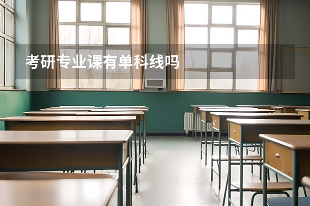 考研专业课有单科线吗