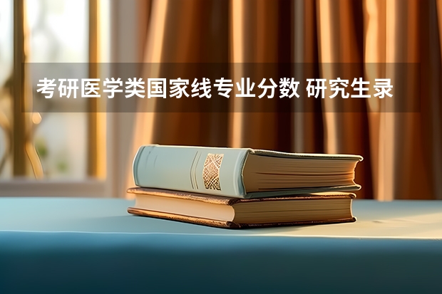 考研医学类国家线专业分数 研究生录取分数线2023国家线