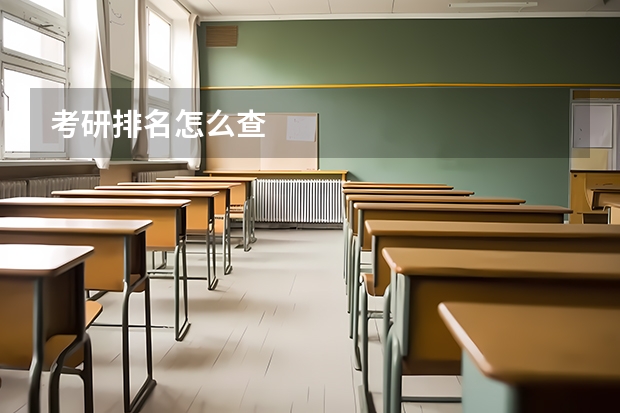 考研排名怎么查