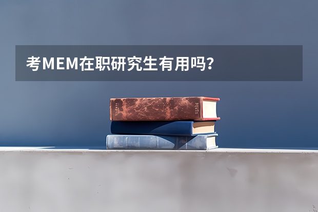 考MEM在职研究生有用吗？