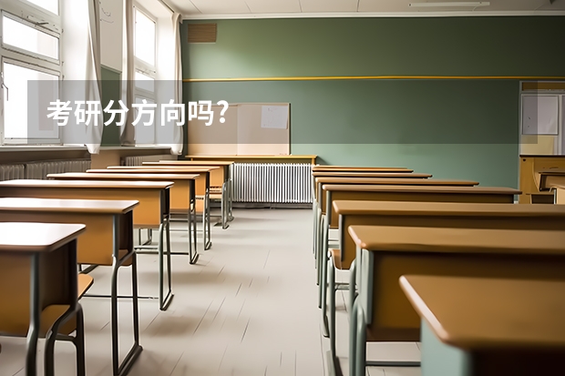 考研分方向吗?