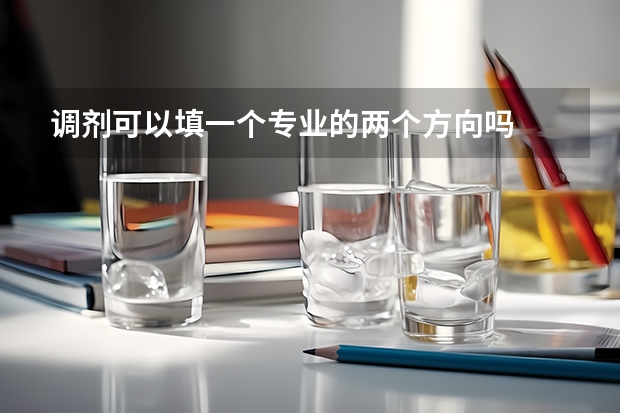 调剂可以填一个专业的两个方向吗