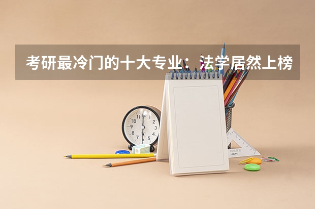 考研最冷门的十大专业：法学居然上榜，有你的专业吗？