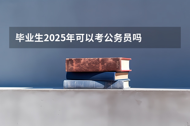 毕业生2025年可以考公务员吗
