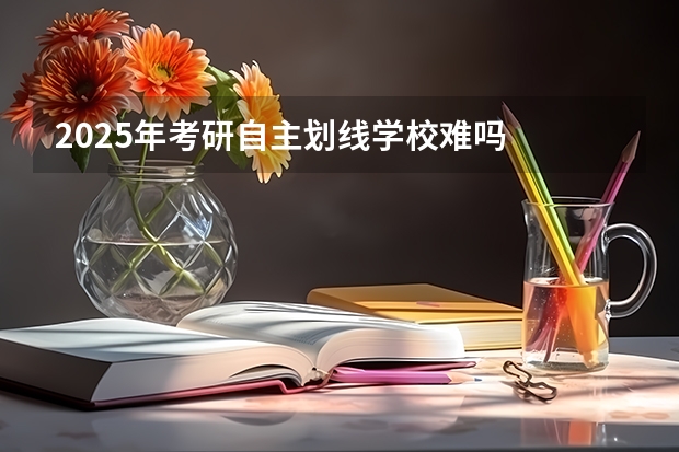 2025年考研自主划线学校难吗