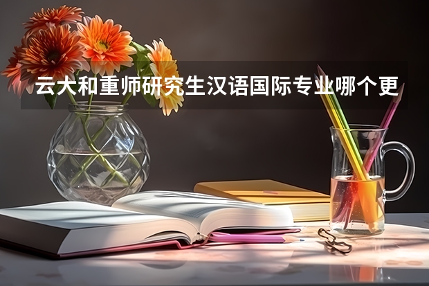 云大和重师研究生汉语国际专业哪个更好？
