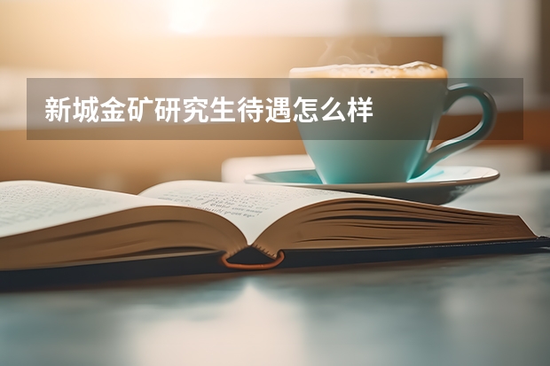 新城金矿研究生待遇怎么样