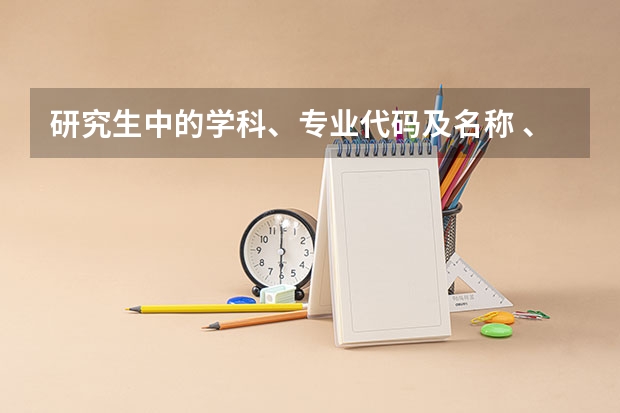 研究生中的学科、专业代码及名称 、研究方向是什么意思？