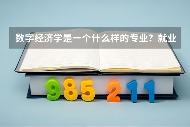 数字经济学是一个什么样的专业？就业前景如何？