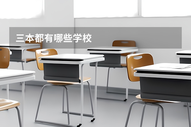 三本都有哪些学校