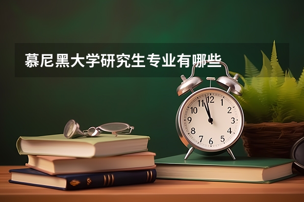 慕尼黑大学研究生专业有哪些