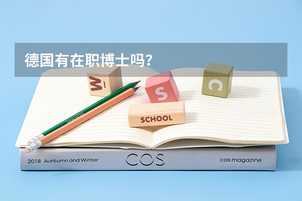 德国有在职博士吗？