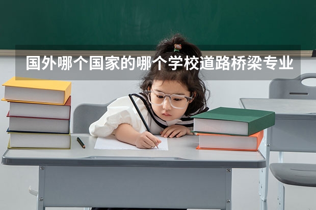 国外哪个国家的哪个学校道路桥梁专业最好？