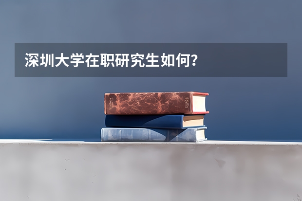 深圳大学在职研究生如何？